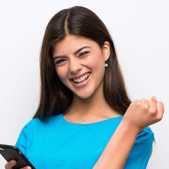 Chai Necklace with Cubic Zirconian Gemstones for Blessings of a Prosperous Life - Picture 6 of 9